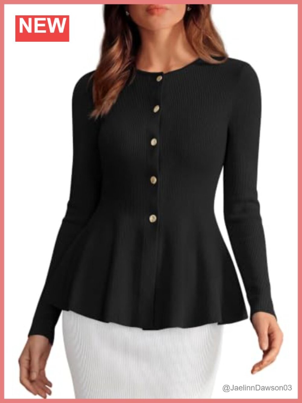 Women's Ribbed Knit Lightweight Cardigan Sweater Long Sleeve Button Front